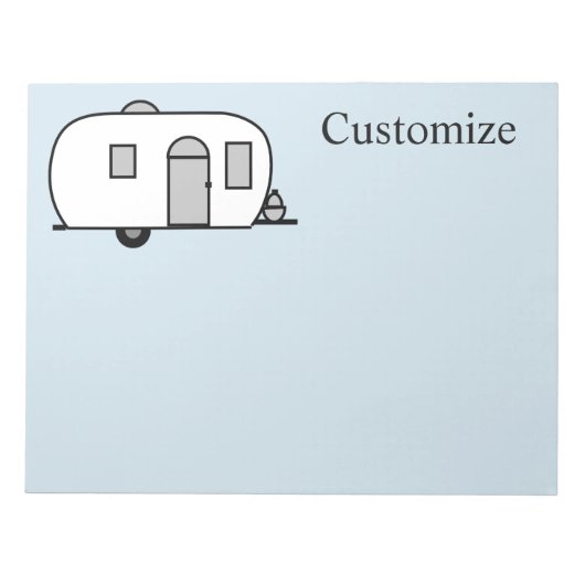 Vintager klassischer Wohnwagen Notizblock (Vorderseite)