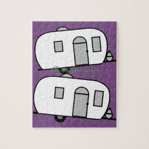 Vintager klassischer Wohnwagen Puzzle