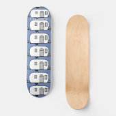 Vintager klassischer Wohnwagen Skateboard (Vorderseite)