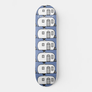 Vintager klassischer Wohnwagen Skateboard