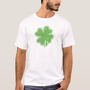 Vintager Kleeblatt-St Patrick TagesT - Shirt