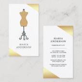 Vintager Kleiderbügel Mannequin Mode Stylist Visitenkarte (Vorne/Hinten)