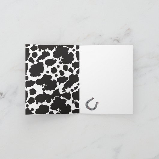 Vintager kleiner Cowboy Dankeschön Karte (Innenseite)