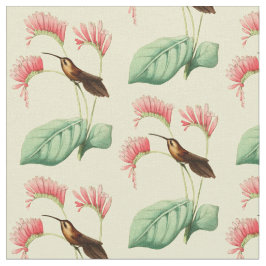 Vintager kleiner Einsiedler-Kolibri Stoff