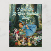 Vintager kleiner Geburtstagshühner Retro | Postkar Postkarte (Vorderseite)