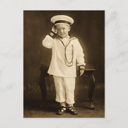 Vintager kleiner Segler Postkarte (Vorderseite)