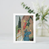 Vintager kleiner Zauberer von Oz Postkarte (Stehend Vorderseite)
