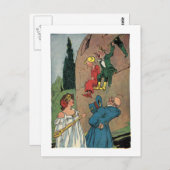 Vintager kleiner Zauberer von Oz Postkarte (Vorne/Hinten)