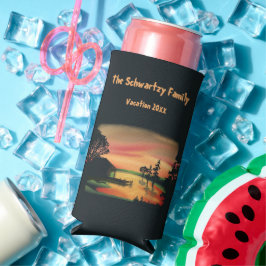 Vintager Klettersteig, grünrot Selters Dosenkühler