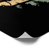 Vintager Klettersteig Retroboulder Poster (Ecke)