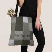 Vintager knittted Patchworkschwarzweiss-entwurf Tasche (Von Nahem)