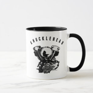 Vintager Knucklehead-Motorrad-Motor Tasse