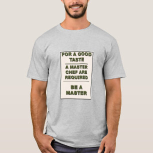 Vintager Koch Typografie-Entwurf T-Shirt