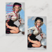 Vintager Koch Visitenkarte (Vorne/Hinten)