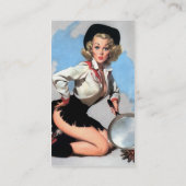 Vintager Koch Visitenkarte (Rückseite)