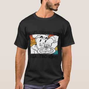 Vintager Koch Zitat Kein Leben Ich arbeite in der T-Shirt