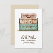 Vintager Koffer Wir haben Bewegung Ankündigung (Vorne/Hinten)