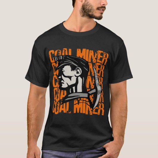 Vintager Kohlebergbau T-Shirt (Vorderseite)