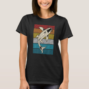 Vintager Koi Fisch Japanischer Karpfen Asien Japan T-Shirt