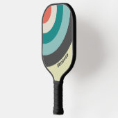 Vintager Kolbenkreisstreifen mit dem Namen Pickleball Schläger (Links)