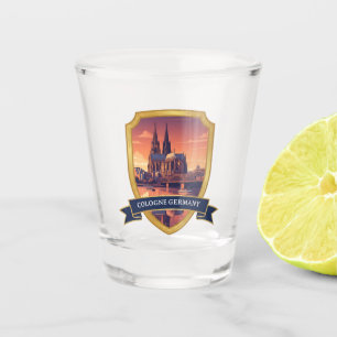 Vintager Kölner Dom Deutschland Reisen Schnapsglas