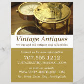 Vintager Kompass, Antiquitätenhändler, Store Flyer (Vorne)