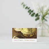 Vintager Kompass, Antiquitätenhändler Visitenkarte (Stehend Vorderseite)