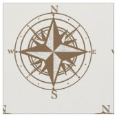 Vintager Kompass Stoff (Nahaufnahme)