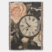 Vintager Kompass und Schmetterling - rustikales Pa Decke (Vorderseite Vertikal)