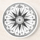 Vintager Kompass-Untersetzer des Seemannes Untersetzer (Vorne)