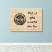 Vintager Kompass zur Leinwand (Insitu (Holzboden))