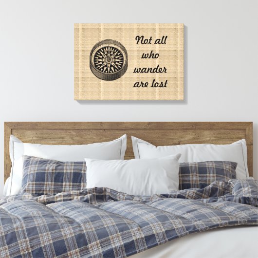 Vintager Kompass zur Leinwand (Insitu (Schlafzimmer))