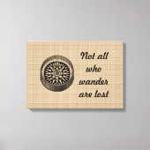 Vintager Kompass zur Leinwand (Vorderseite)