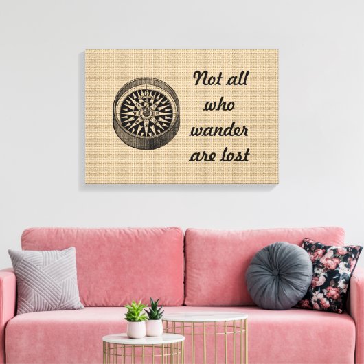 Vintager Kompass zur Leinwand (Insitu (Wohnzimmer))