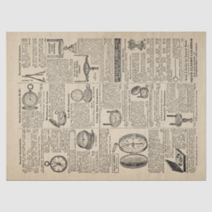 Vintager Kompasskatalog Seidenpapier