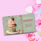 Vintager Konditorbäckerrabatt für Catering Visitenkarte