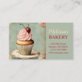 Vintager Konditorbäckerrabatt für Catering Visitenkarte (Rückseite)
