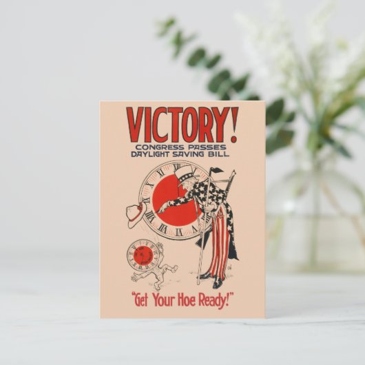 Vintager Kongress verabschiedet Tageslicht Rettend Postkarte (Stehend Vorderseite)