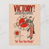 Vintager Kongress verabschiedet Tageslicht Rettend Postkarte (Vorderseite)