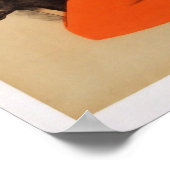 Vintager König auf Throne mit Stein Beer Poster (Ecke)