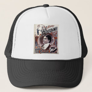 Vintager König Harry-Houdini der Karten-Anzeige Truckerkappe