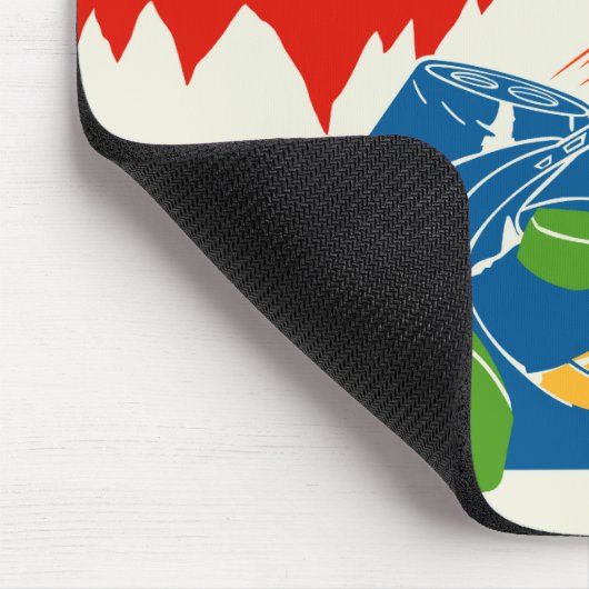 Vintager König Zor Mousepad (Ecke)