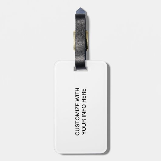 Vintager königlicher gepäckanhänger (Rückseite vertikal)