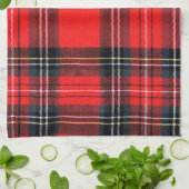 Vintager königlicher Tartan Geschirrtuch (Gefaltet)