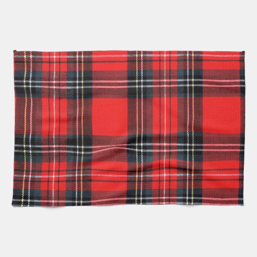 Vintager königlicher Tartan Geschirrtuch (Horizontal)
