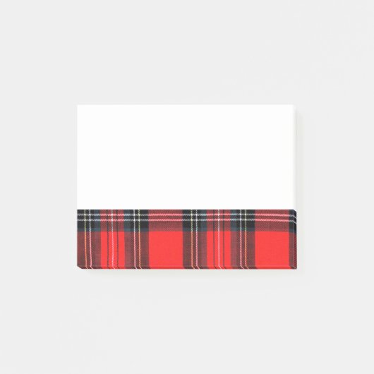 Vintager königlicher Tartan Post-it Klebezettel (Vorderseite)