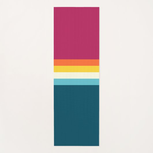 Vintager Kontrast Yogamatte (Vorderseite)