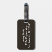 Vintager Kopf, Hals und Schultern der Anatomie-| Gepäckanhänger (Rückseite vertikal)