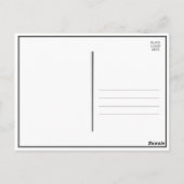 Vintager Kopfbrett | Abschluss Vielen Dank Postkarte (Rückseite)