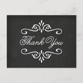 Vintager Kopfbrett | Abschluss Vielen Dank Postkarte